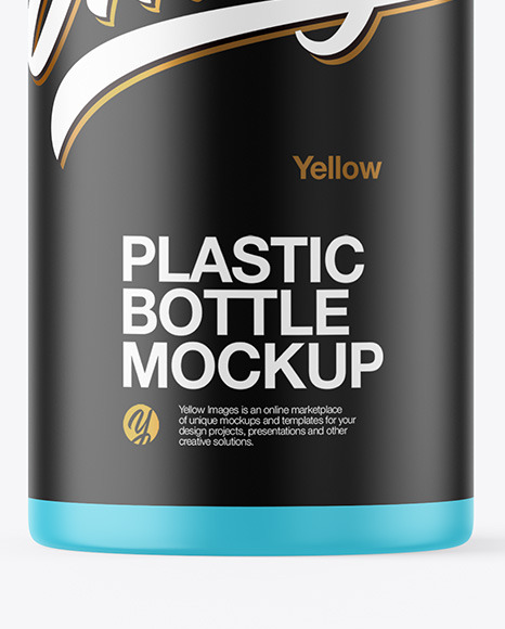 Matte Plastic Bottle Mockup