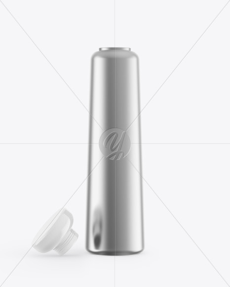 Opened Metallic Tube Mockup