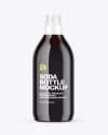 Clear Plastic Bottle with Dark Drink Mockup