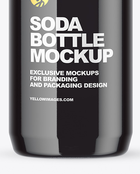 Clear Plastic Bottle with Dark Drink Mockup