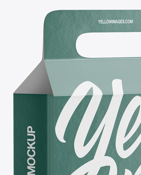 Paper Bag Mockup - Half Side View