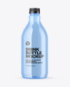 Blue Plastic Water Bottle Mockup