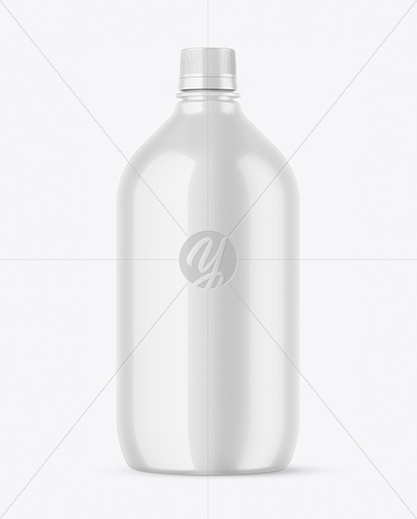 Glossy Plastic Bottle Mockup