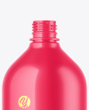 Glossy Plastic Bottle Mockup