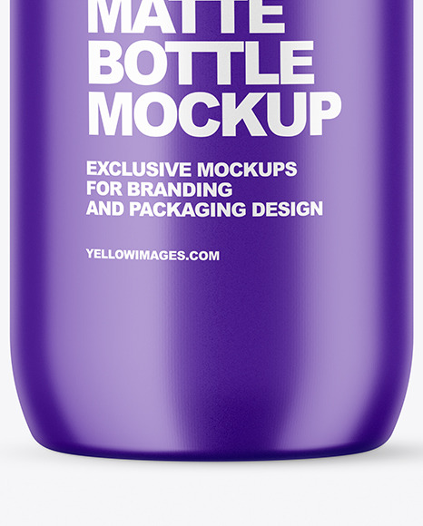 Matte Plastic Bottle Mockup