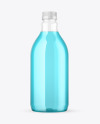 Clear Plastic Drink Bottle Mockup