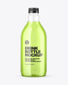 Clear Plastic Drink Bottle Mockup