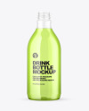 Clear Plastic Drink Bottle Mockup