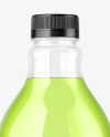 Clear Plastic Drink Bottle Mockup