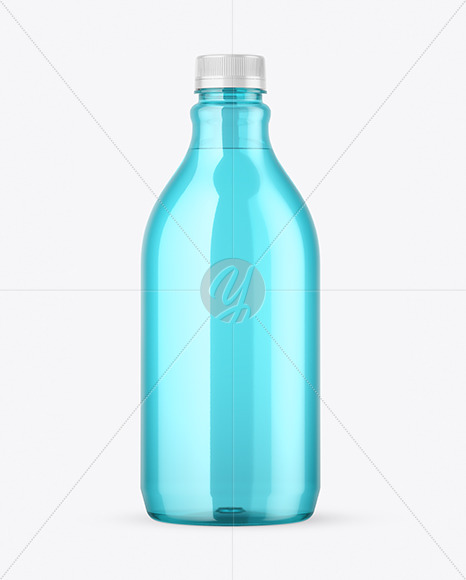 Colored Plastic Bottle Mockup