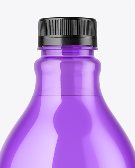 Colored Plastic Bottle Mockup