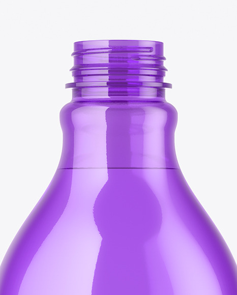 Colored Plastic Bottle Mockup