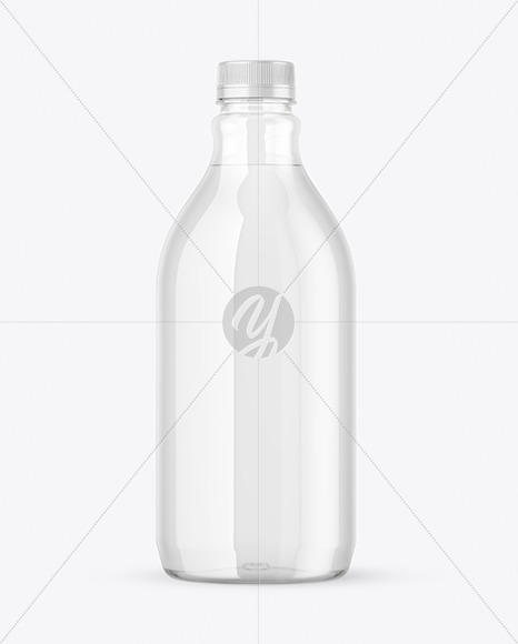 Clear Plastic Water Bottle Mockup