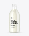 Clear Plastic Milk Bottle Mockup