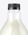 Clear Plastic Milk Bottle Mockup