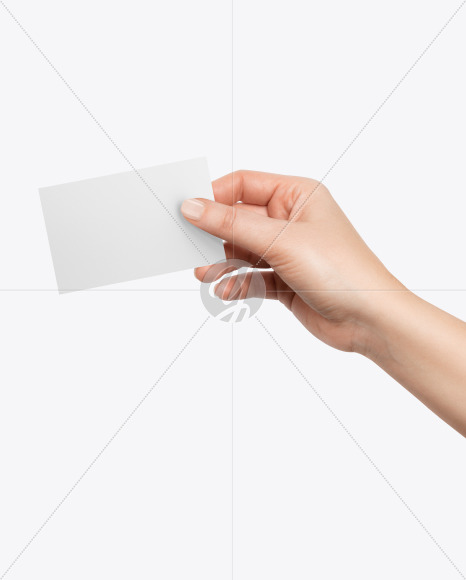 Business Card in a Hand Mockup