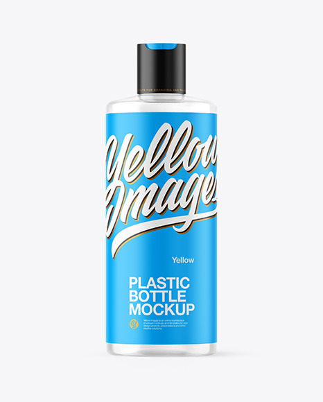 Clear Plastic Bottle Mockup - Hair bottle mockup