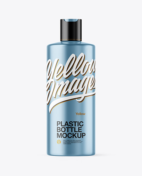 Metallized Plastic Bottle Mockup - Label mockup bottle