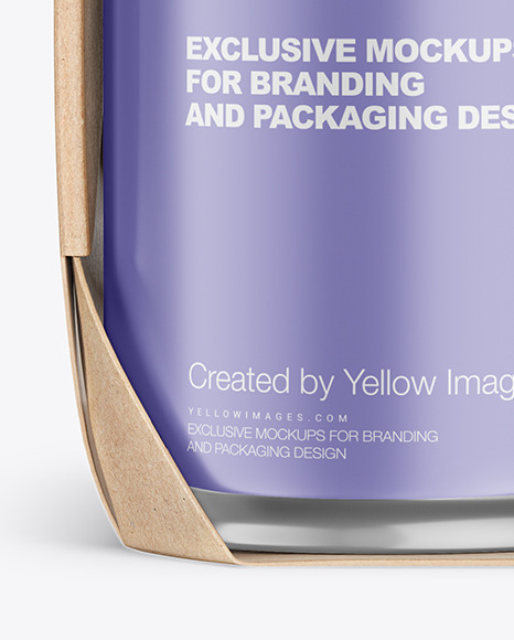 Carton Pack W/ 4 Matte Cans Mockup