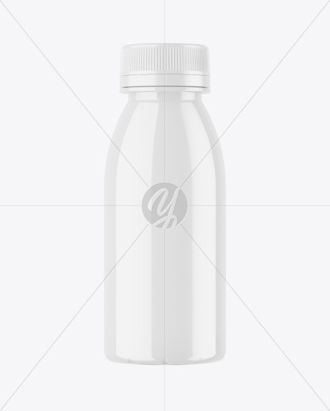 Glossy Plastic Bottle Mockup