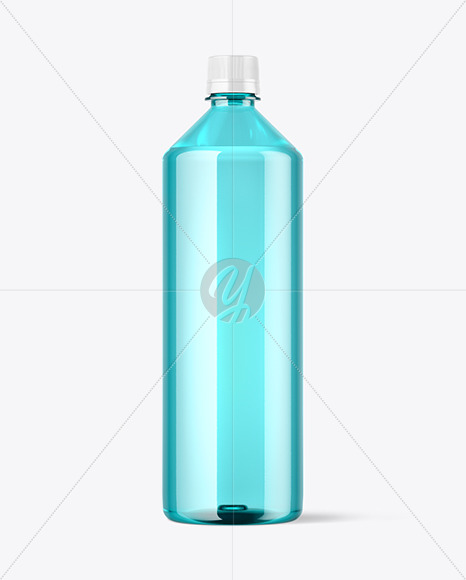 Colored Plastic Bottle Mockup