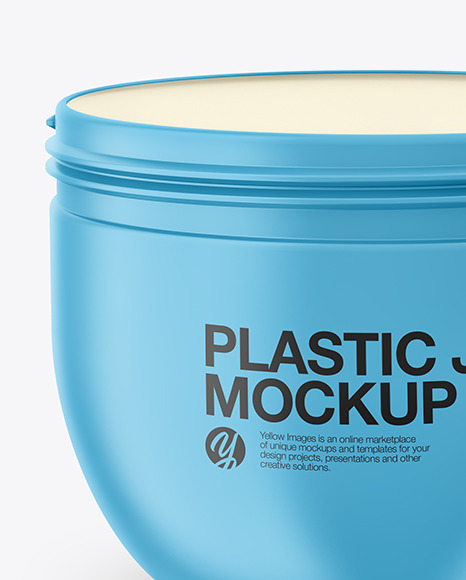 Matte Plastic Jar Mockup