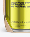 Carton Pack W/ 4 Glossy Metallic Cans Mockup