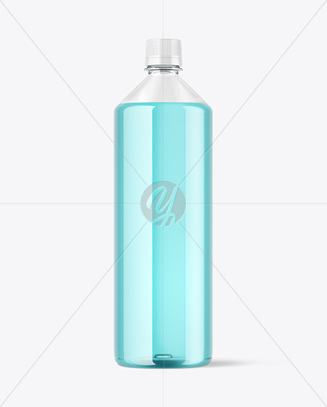 Clear Plastic Drink Bottle Mockup