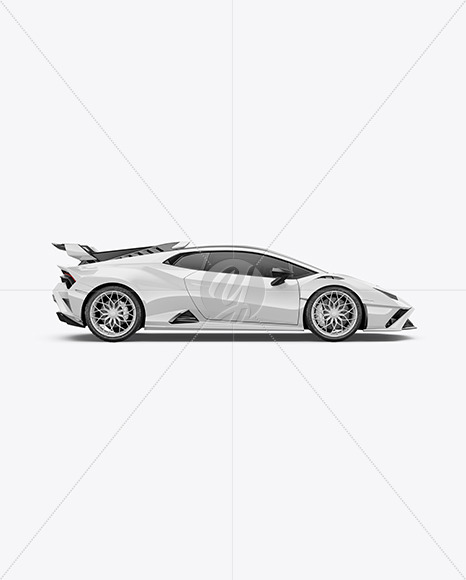 Super Car Mockup - Side View