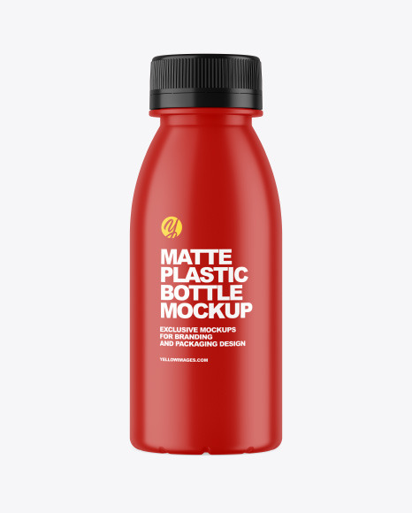 Matte Plastic Bottle Mockup