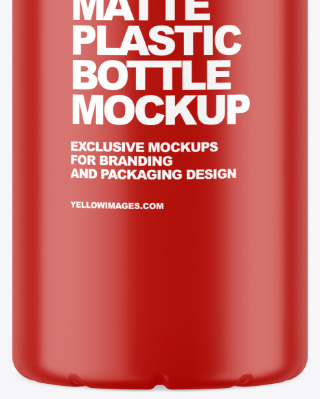 Matte Plastic Bottle Mockup Matte Plastic Bottle Mockup
