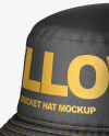 Leather Bucket Hat Mockup