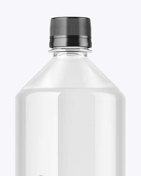 Clear Plastic Water Bottle Mockup