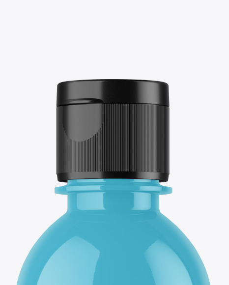 Glossy Plastic Bottle Mockup