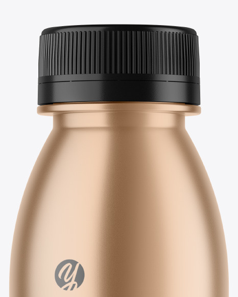 Metallic Plastic Bottle Mockup