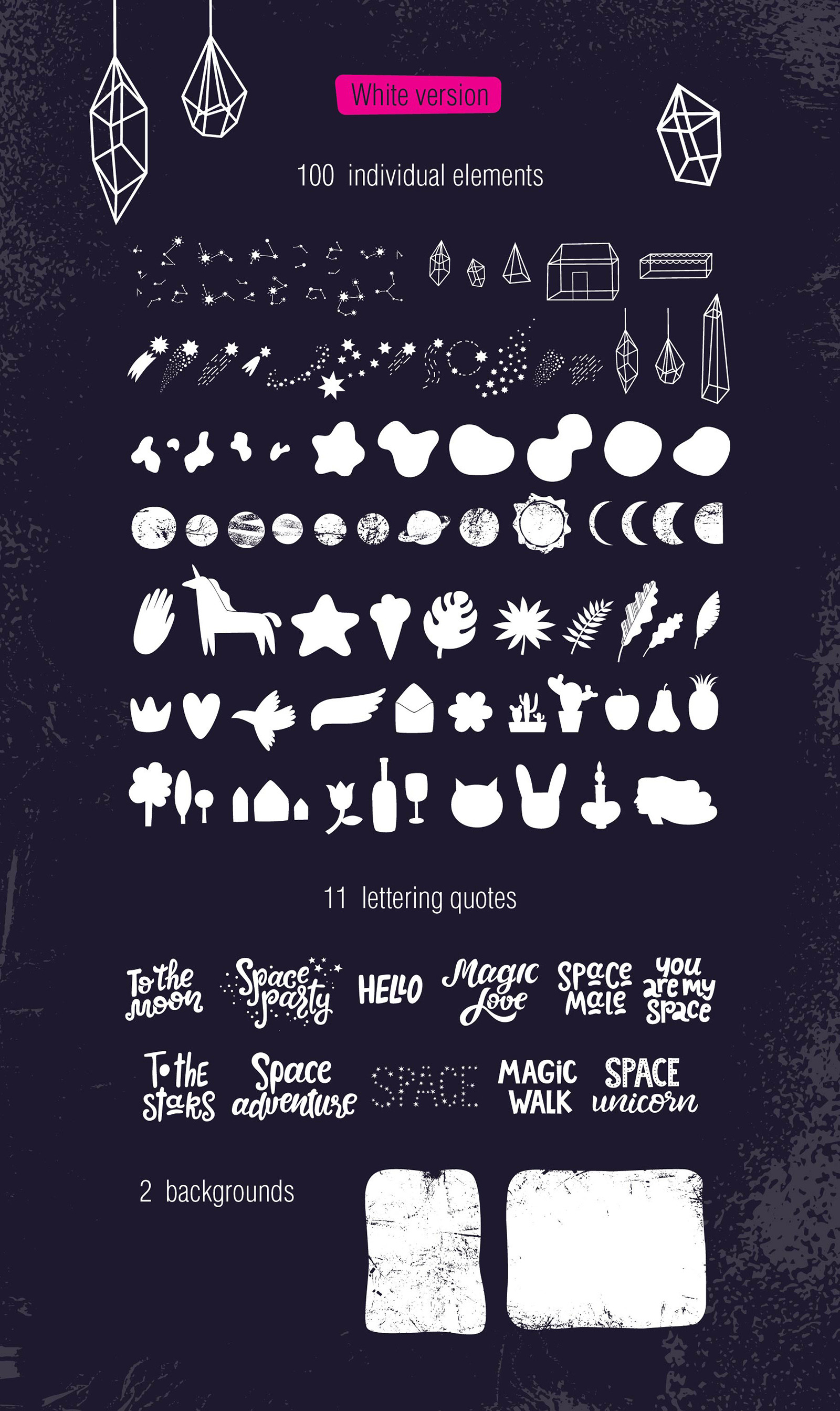 MY SPACE. Graphic set MY SPACE. Graphic set