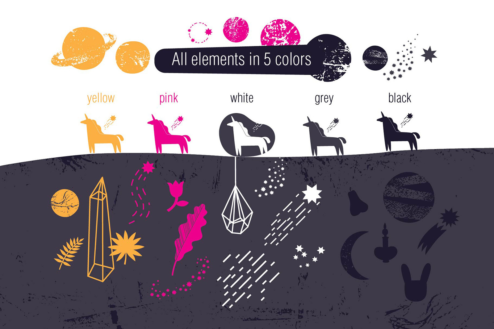 MY SPACE. Graphic set MY SPACE. Graphic set