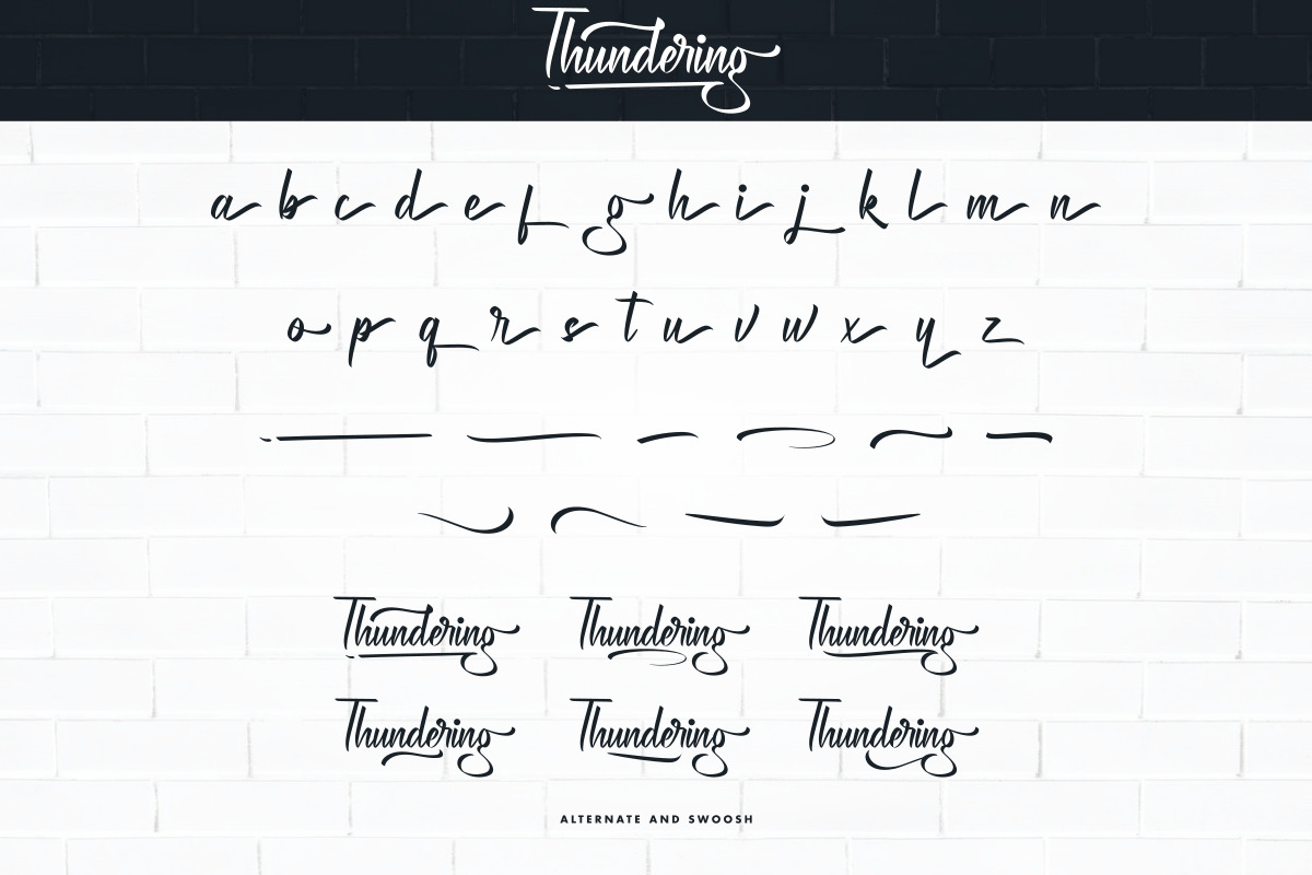 Thundering Calligraphy Font