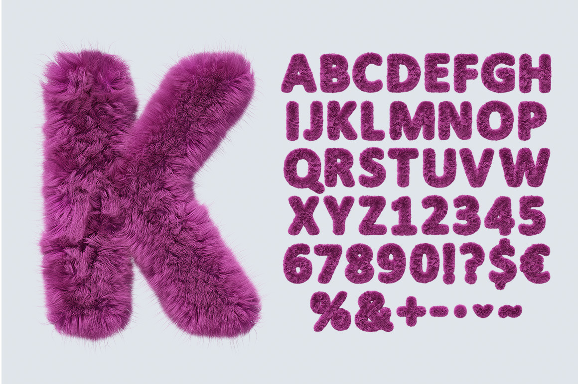 Pink Fur Font