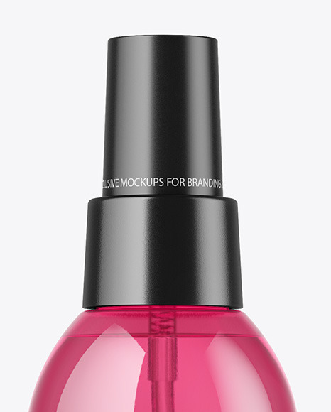 Color Plastic Spray Bottle Mockup Color Plastic Spray Bottle Mockup