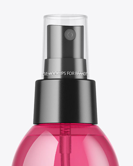 Color Plastic Spray Bottle Mockup Color Plastic Spray Bottle Mockup
