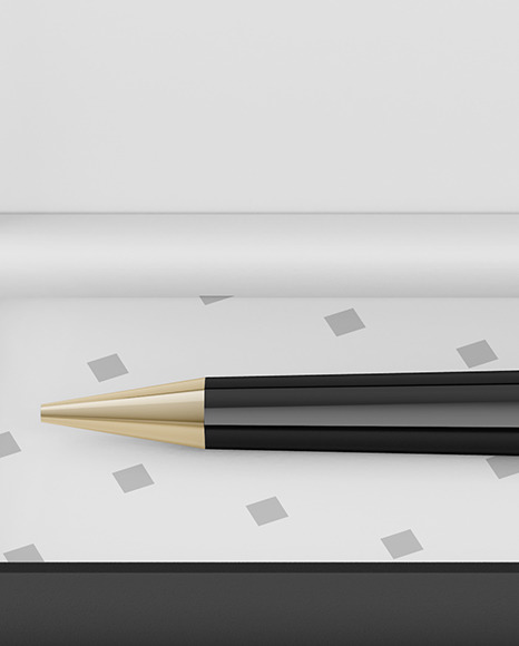 Gift Writing Pen in Box Mockup