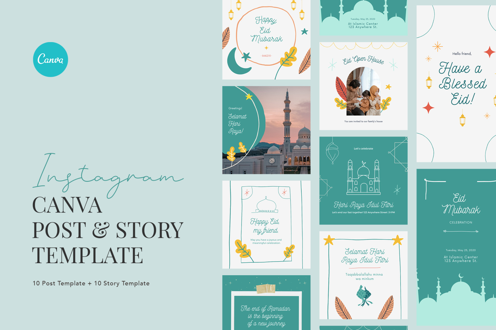 Merry and Cheerful ‘Selamat Lebaran’ Instagram Template