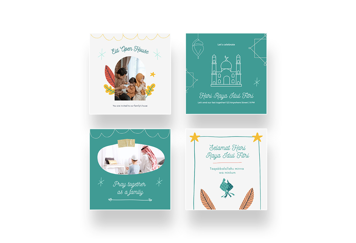 Merry and Cheerful ‘Selamat Lebaran’ Instagram Template