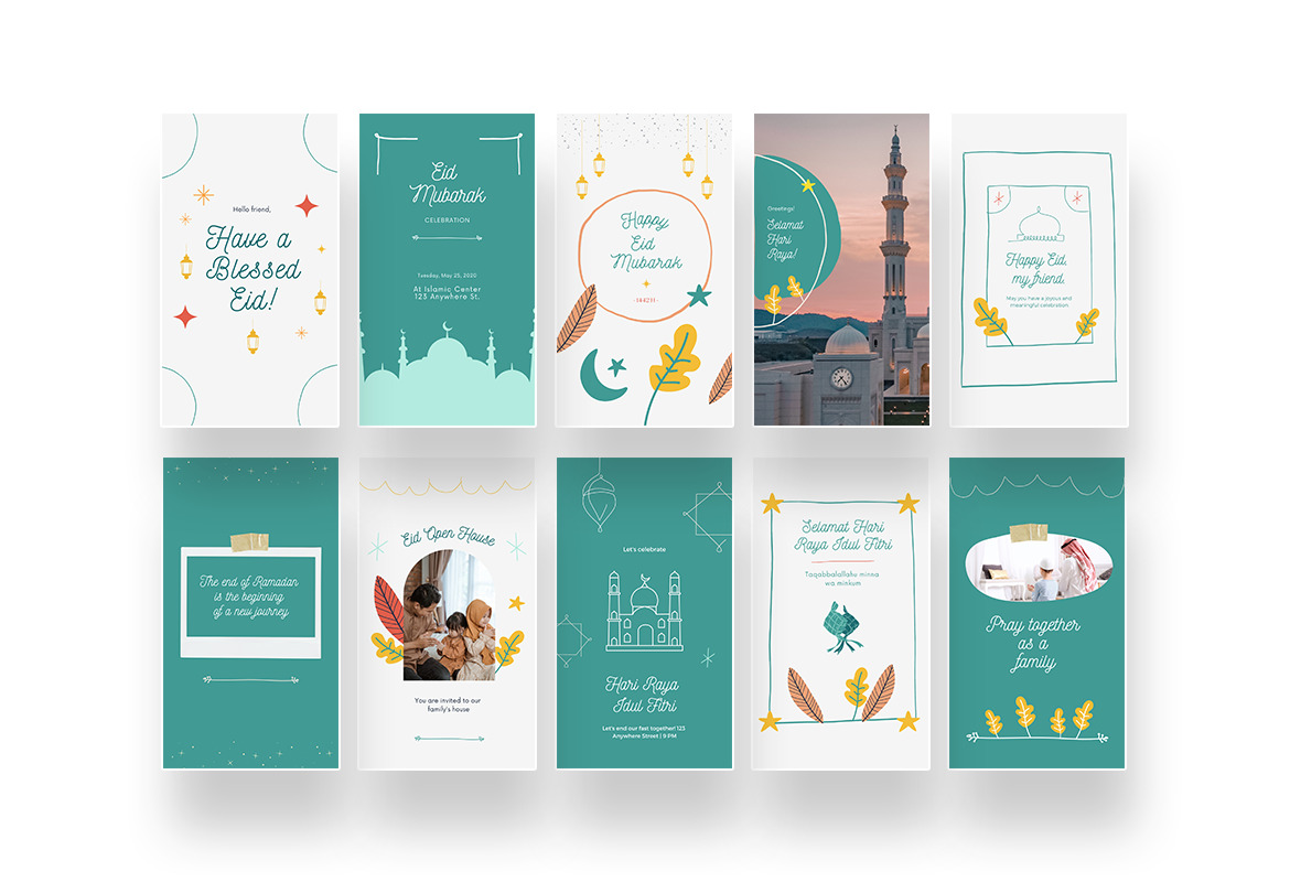 Merry and Cheerful ‘Selamat Lebaran’ Instagram Template Merry and Cheerful ‘Selamat Lebaran’ Instagram Template