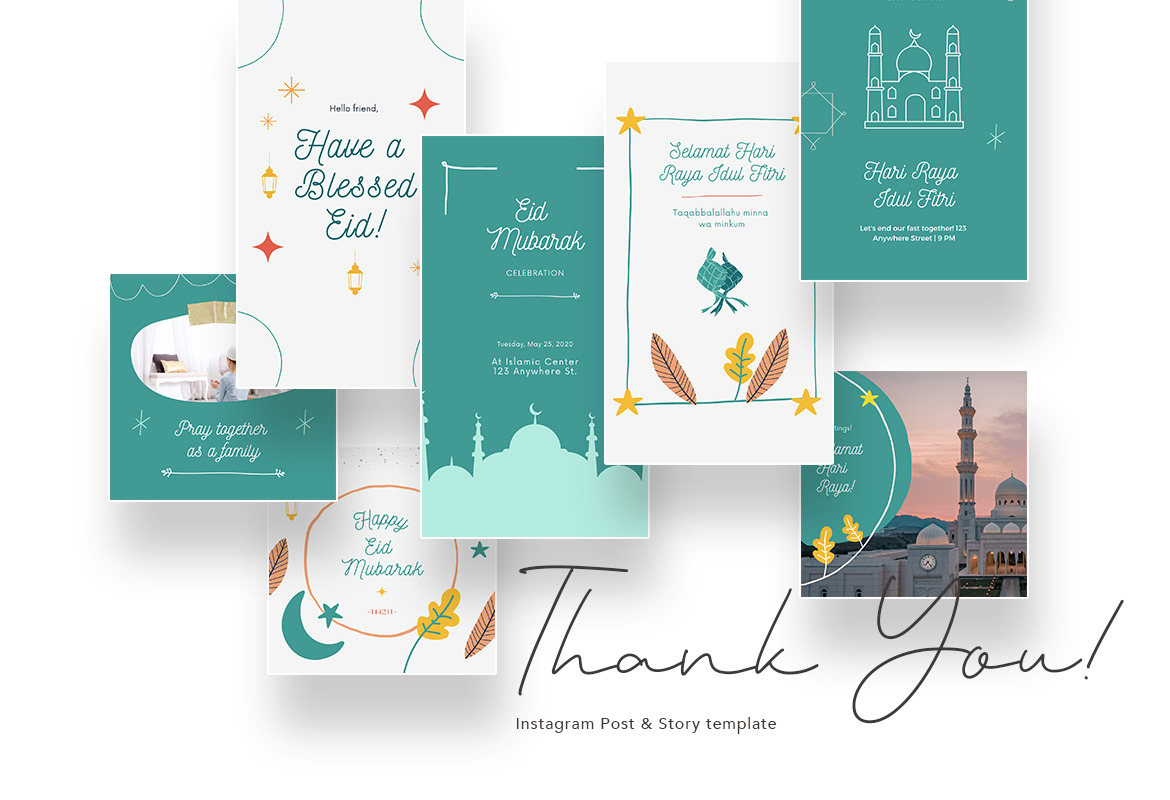 Merry and Cheerful ‘Selamat Lebaran’ Instagram Template