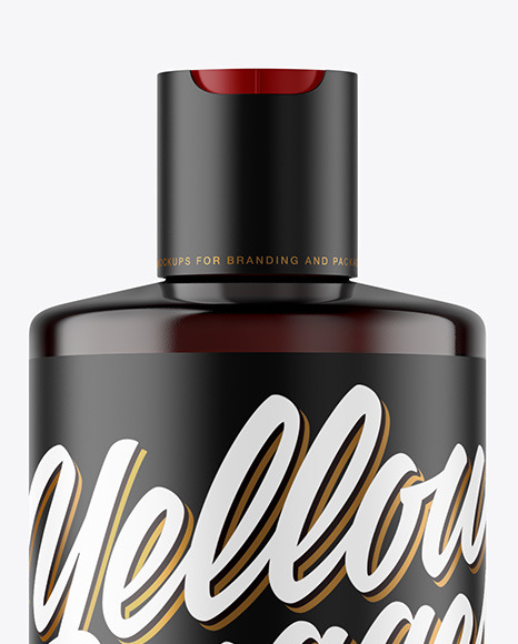 Amber Plastic Bottle Mockup Amber Plastic Bottle Mockup