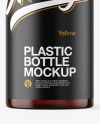 Amber Plastic Bottle Mockup Amber Plastic Bottle Mockup