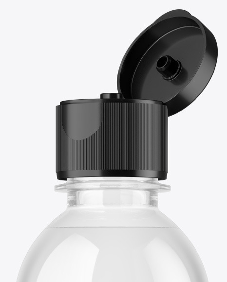 Clear Plastic Bottle Mockup