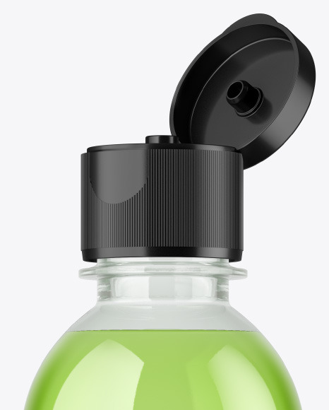 Clear Plastic Bottle Mockup